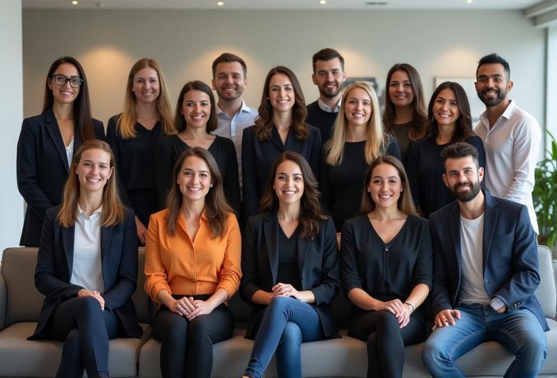 Photo of the Sawt Digital Academy team gathered together