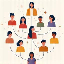 Diverse group of people connecting online, representing community access